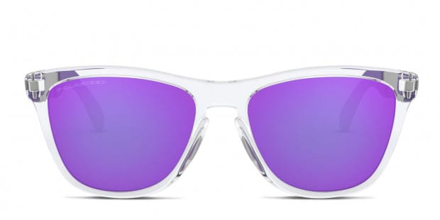 Oakley OO9428 Frogskins Mix Prizm Clear Silver Purple Sunglasses