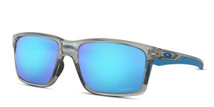 Oakley OO9264 Mainlink Prizm Clear, Gray, Blue glasses - Clear / Gray / Blue - Angle View