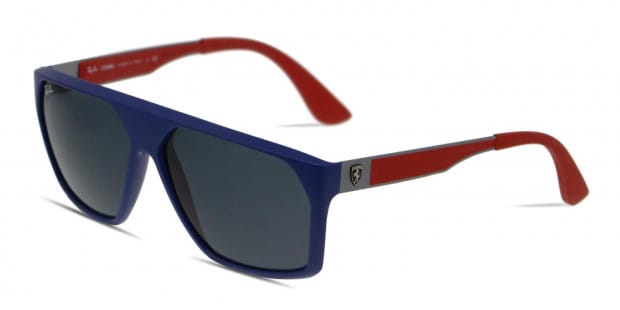 Ray Ban 4309M Blue Gunmetal Red Prescription Sunglasses