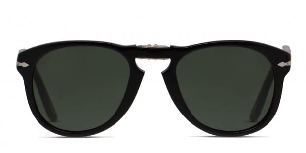 Persol 714 Folding Shiny Black Prescription Sunglasses