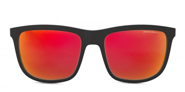 Armani Exchange AX4093S Black Red Prescription Sunglasses