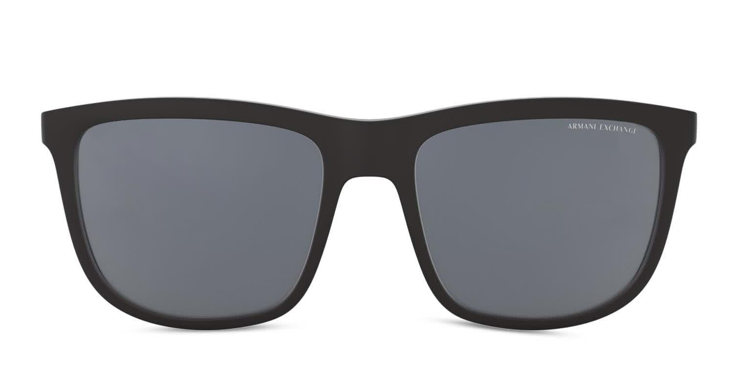 Armani Exchange AX4093S Black, White (Non-Rx-able) glasses - Black / White - Frontal View
