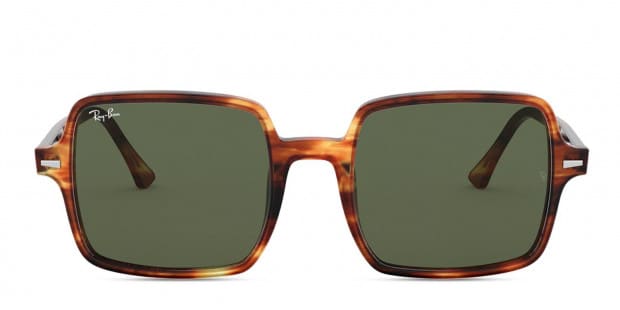 Ray-Ban RB1973 Square II Tortoise, Brown, Green Prescription