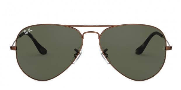 Ray Ban 3025 Brown Green Prescription Sunglasses
