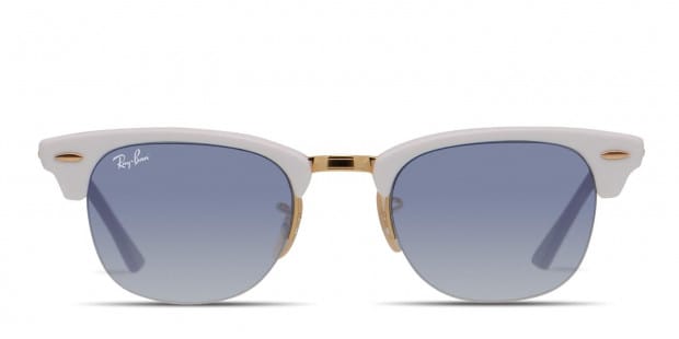 Ray Ban 4354 White Gold Purple Prescription Sunglasses