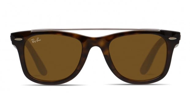 Ray Ban 4540 Wayfarer Brown Tortoise Silver Prescription Sunglasses