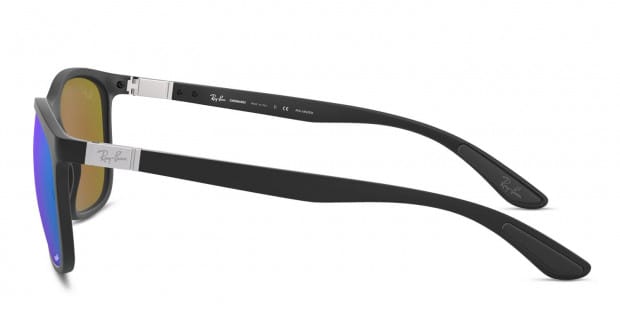 Ray Ban RB4330CH Chromance Black Blue Prescription Sunglasses