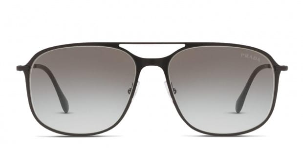 Prada PS 53TS Black Gray Prescription Sunglasses