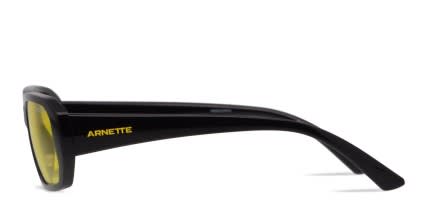 Arnette AN4265 Post Malone Shiny Black, Yellow glasses - Shiny Black / Yellow - Side View