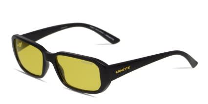 Arnette AN4265 Post Malone Shiny Black, Yellow glasses - Shiny Black / Yellow - Angle View