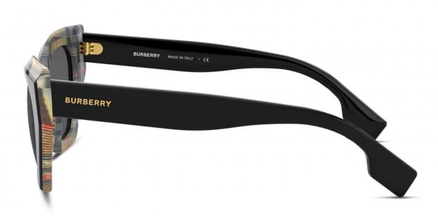 Burberry BE4299 Black Netural Pattern Prescription Sunglasses