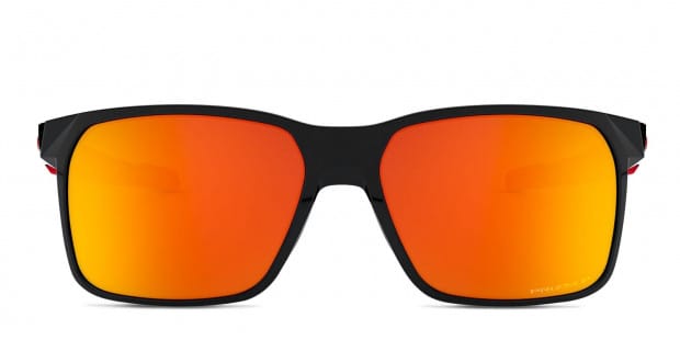 Oakley OO9460 Portal X Prizm Shiny Black Red Prescription Sunglasses 50 Off Lenses