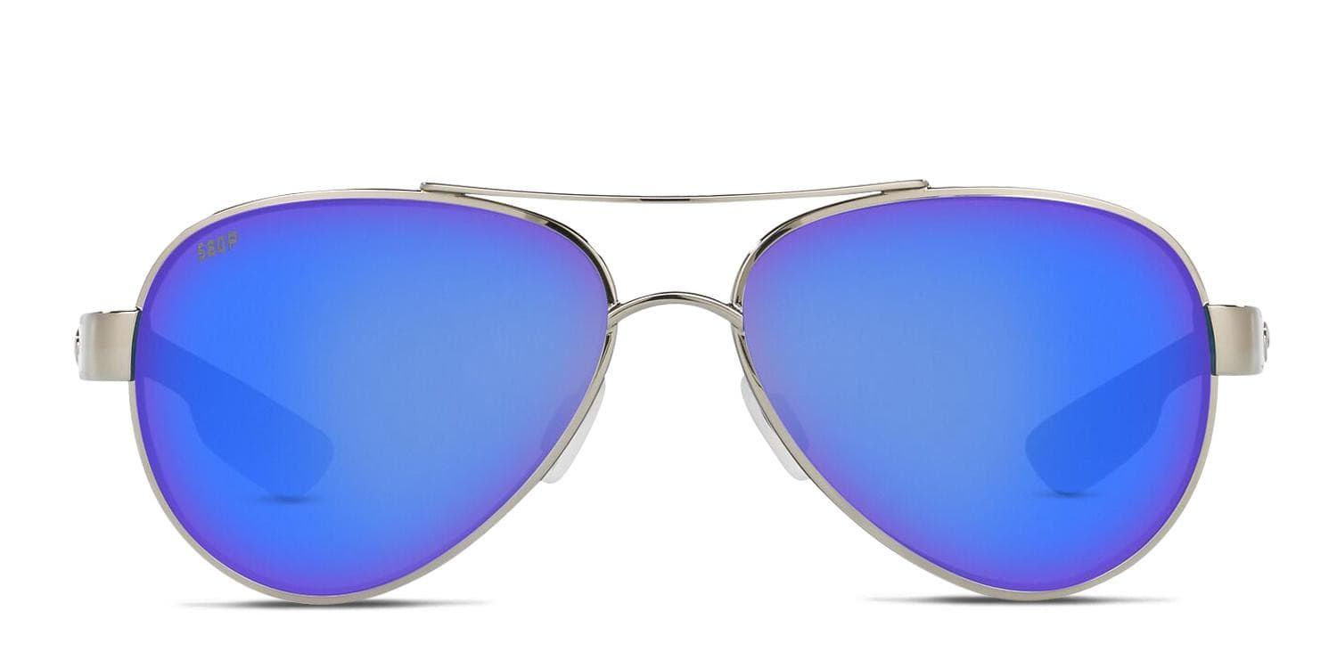 Costa Del Mar Loreto Silver, White, Blue glasses - Silver / White / Blue - Frontal View