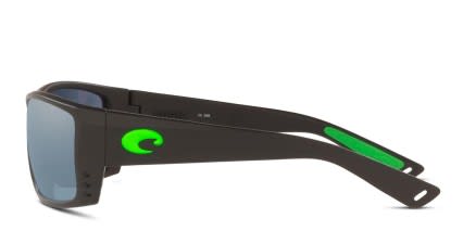 Costa Del Mar Cat Cay Black/Green glasses - Black / Green - Side View
