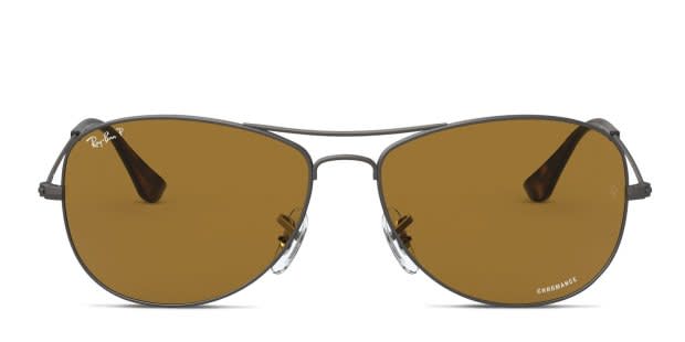 【国内正規】Ray-Ban CHROMANCE POLARIZED RB3562 Ray-Ban 3562 Gunmetal/Brown Prescription Sunglasses