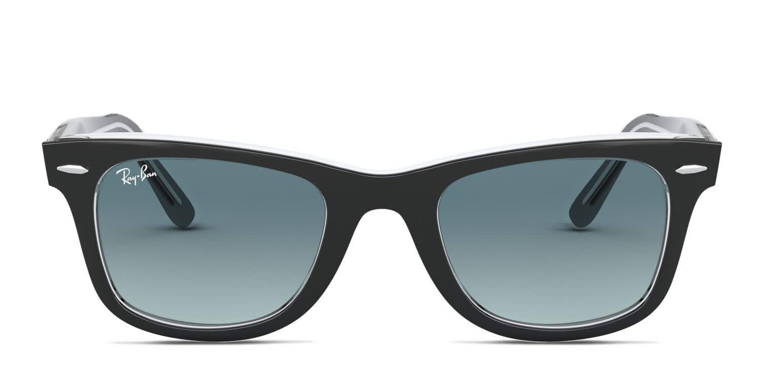 Ray-Ban 2140 Wayfarer Black/Clear Prescription Sunglasses