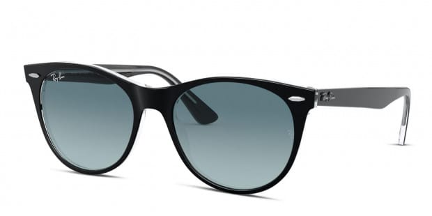 Ray Ban RB2185 Wayfarer II Black Clear Prescription Sunglasses
