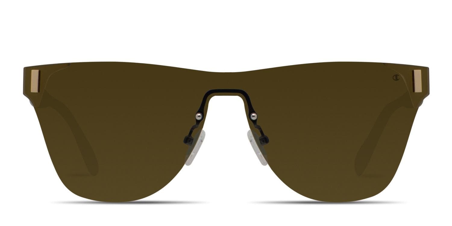 Champion Jones Gold, Black (Non-Rx-able) glasses - Gold / Black - Frontal View