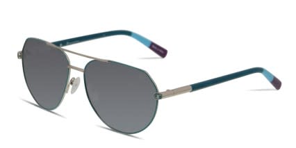 Champion Kiki Teal, Silver glasses - Blue / Green / Silver - Angle View