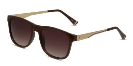 FILA SF9287 Brown, Gold glasses - Brown / Gold - Angle View