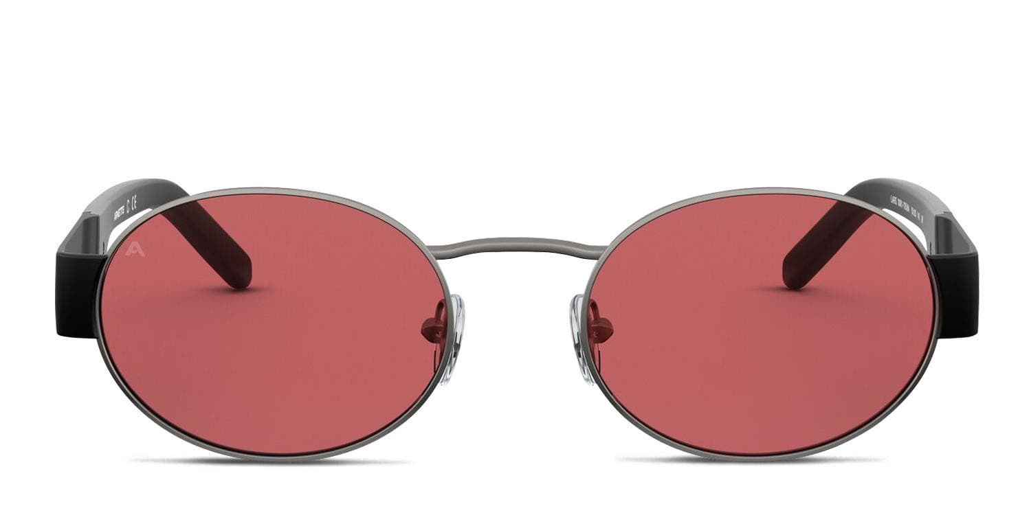 Arnette AN3081 Lars Gunmetal/Black/Pink glasses - Gunmetal / Black / Pink - Frontal View