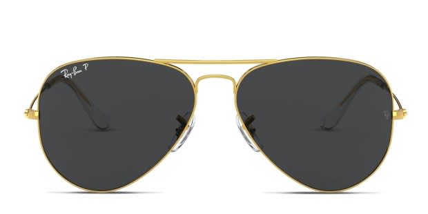 Ray-Ban 3025 Gold/Gray/Clear Prescription Sunglasses display picture 3