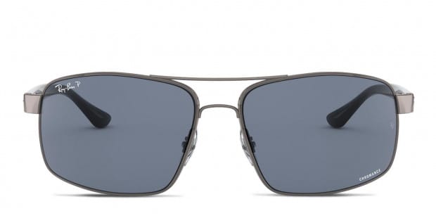 Ray Ban RB3604CH Gunmetal Black Blue Prescription Sunglasses