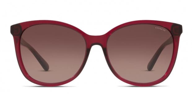Coach burgundy sunglasses clearance