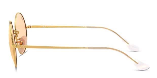 Ray-Ban RB1970 Oval Gold/Clear Prescription Sunglasses