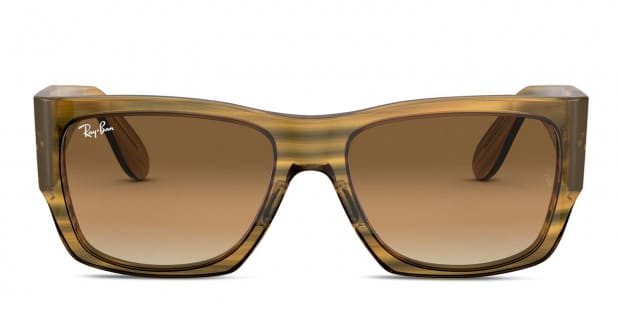 本物の RB2187 Ray-Ban Wayfarer Prescription Yellow/Pattern Nomad 小物