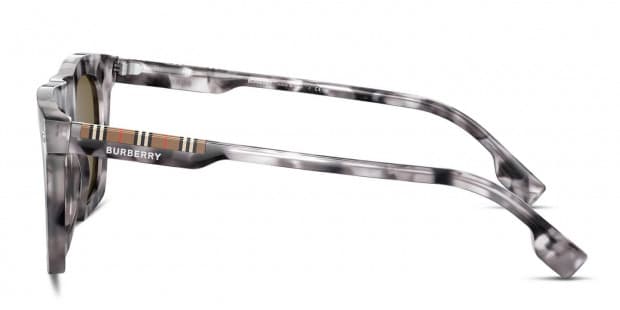 サングラス Burberry Sunglasses BE4318 Clear Blue Horn Frame Burberry BE4318 Camron Gray/Tortoise Prescription Sunglasses