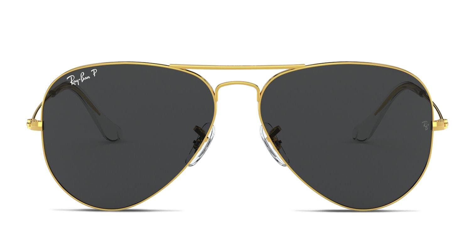 Ray-Ban 3025 Gold/Gray/Clear Prescription Sunglasses