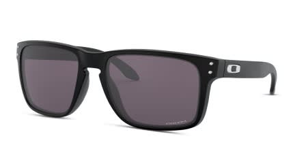 Oakley OO9417 Holbrook XL Prizm Black, Gray glasses - Matte Black / Gray - Angle View