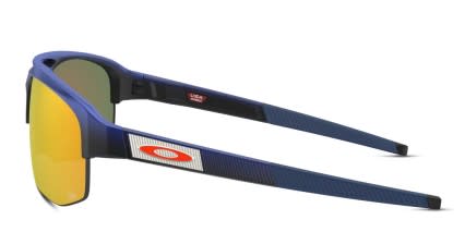 Oakley OO9424 Mercenary Prizm Blue, Red (Non-Rx-able) glasses - Blue / Red - Side View