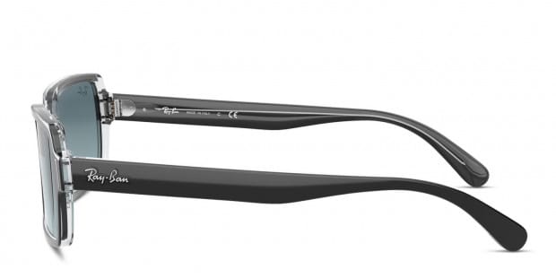 Ray-Ban RB2189 Benji Shiny Black/Clear Prescription Sunglasses