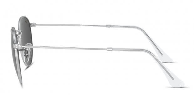 Ray ban round silver sales
