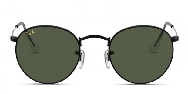 Ray ban round metal black on sale