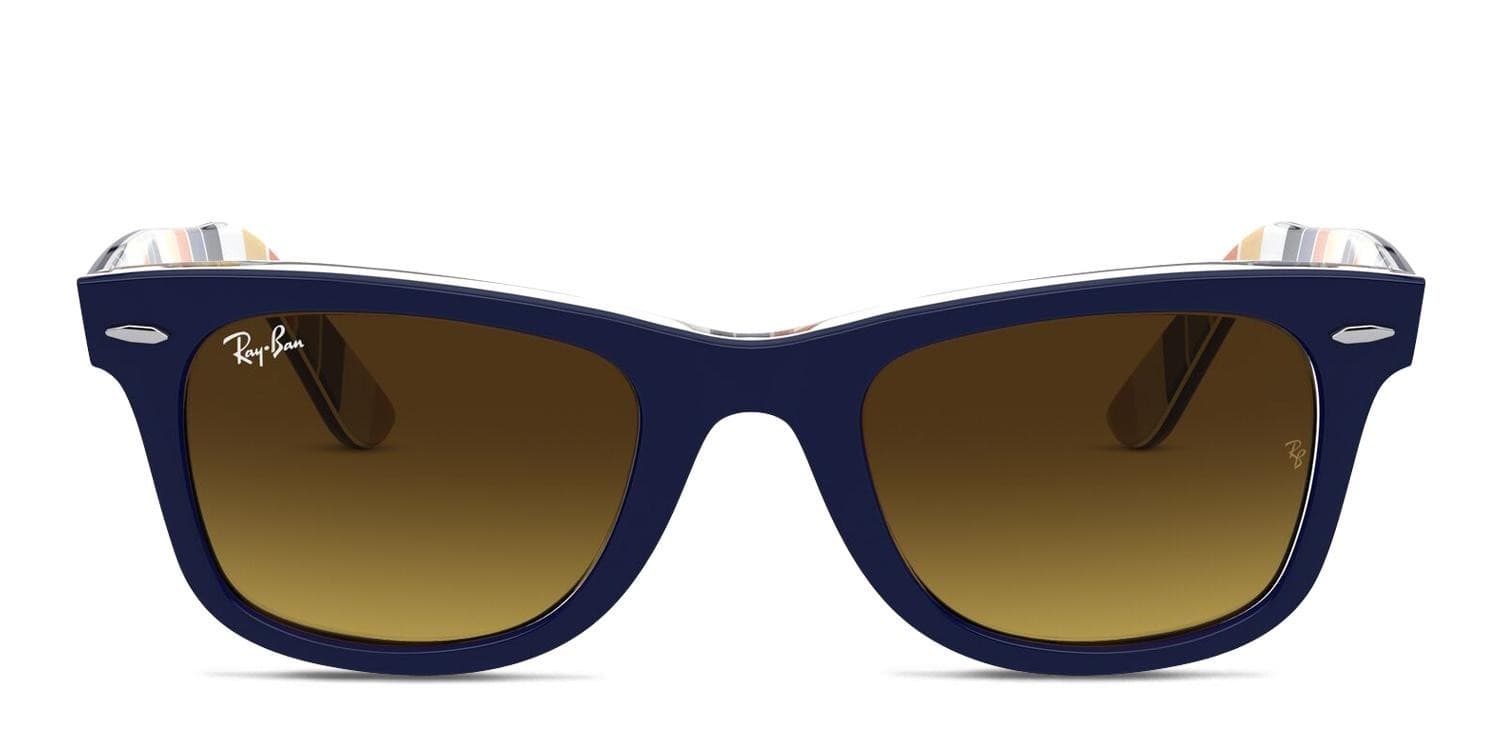 Ray-Ban 2140 Wayfarer Blue/Multicolor Prescription Sunglasses