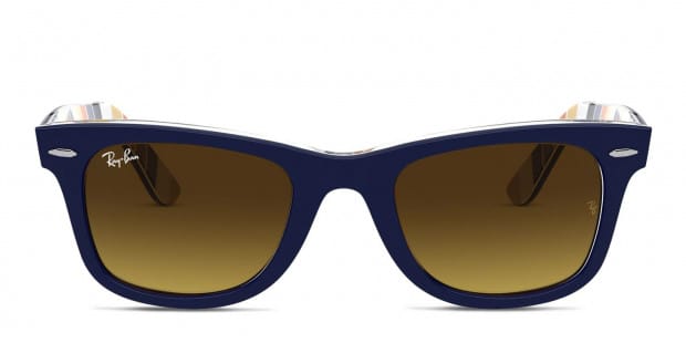 Ray-Ban 2140 Wayfarer Blue/Multicolor Prescription Sunglasses