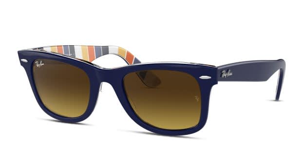 Ray-Ban 2140 Wayfarer Blue/Multicolor Prescription Sunglasses