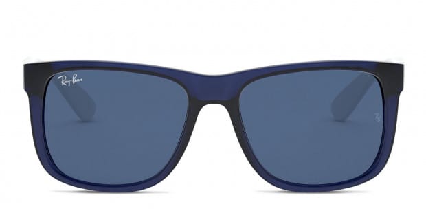 Ray Ban 4165 Justin Blue White Prescription Sunglasses 50 Off Lenses