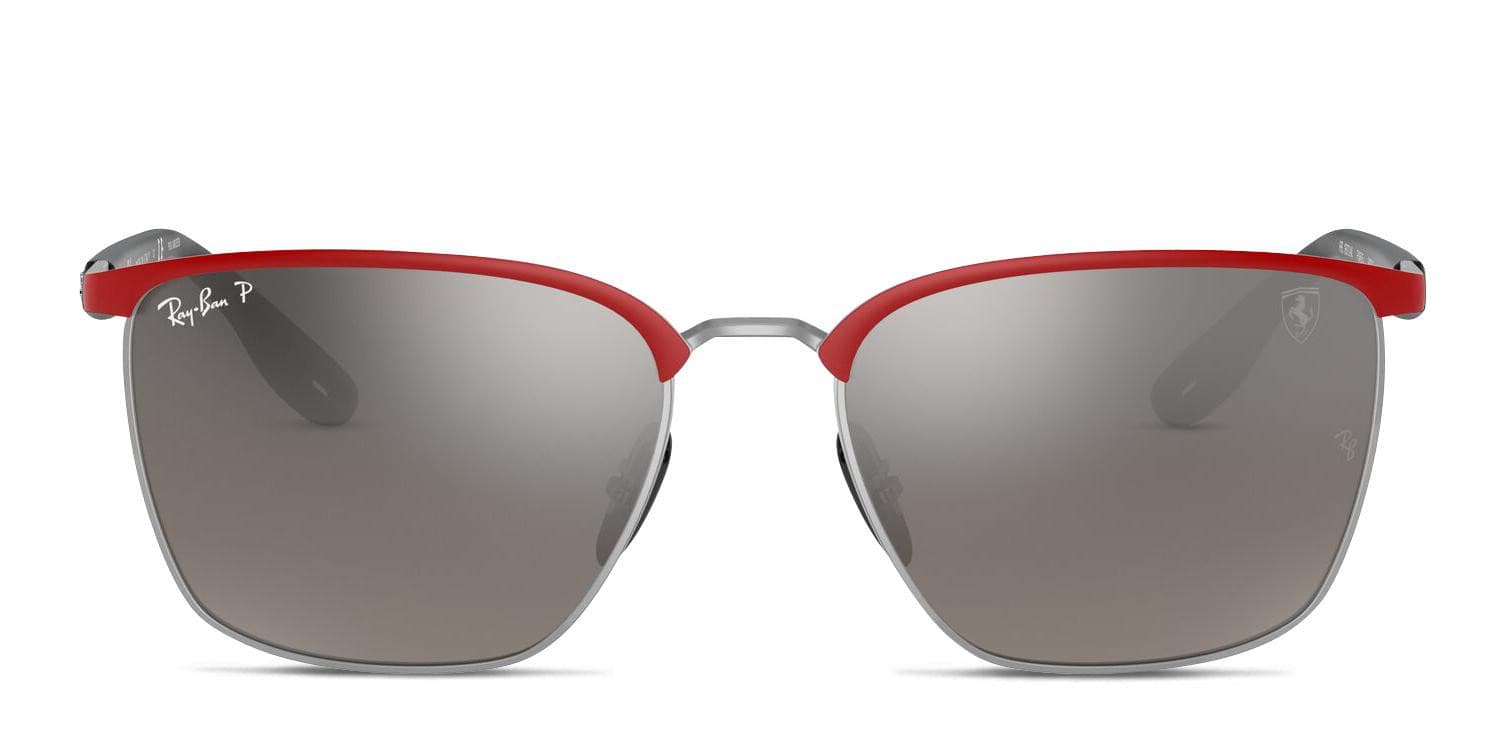 Ray-Ban RB3673M Scuderia Ferrari Red, Silver, Black glasses - Red / Silver / Black - Frontal View