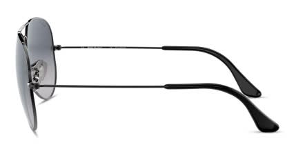 Ray-Ban RB3025 Aviator Large Metal Gunmetal, Blue, Black glasses - Gunmetal / Blue / Black - Side View