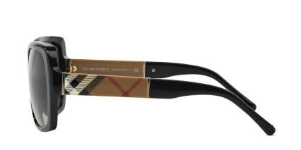 Burberry BE4160 Black, Neutral glasses - Black / Beige - Side View