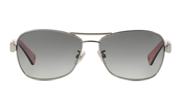 Coach Aviator Women\'s Sunglasses - Pink and Silver Coach HC7012 Silver, Black, Pink Prescription Sunglasses  main image 4