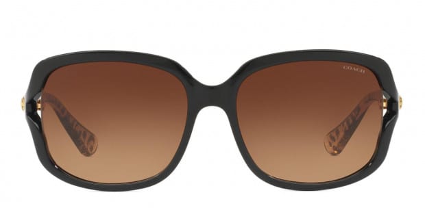 Coach HC8169 Black/Brown/Tortoise Prescription Sunglasses