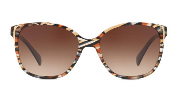 Prada PR 01OS Multicolor Orange Blue Prescription Sunglasses