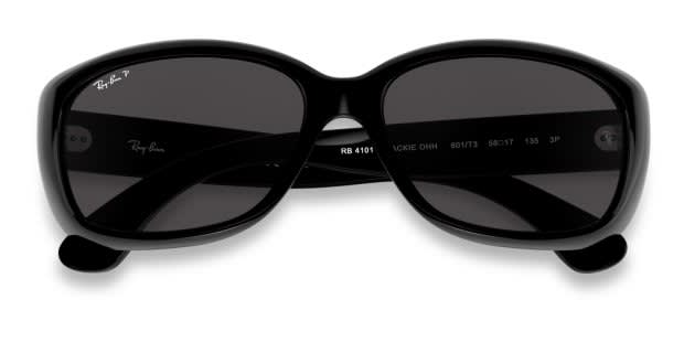 Ray-Ban 4101 Jackie Ohh Shiny Black Prescription Sunglasses - 50