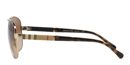 Burberry BE3080 Gold/Tortoise glasses - Gold / Tortoise - Side View