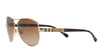 Burberry BE3080 Gold/Tortoise glasses - Gold / Tortoise - Angle View